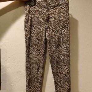DIVIDED h&m Leopard print high waist skinny pants